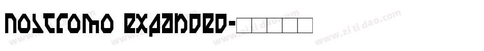 Nostromo Expanded字体转换